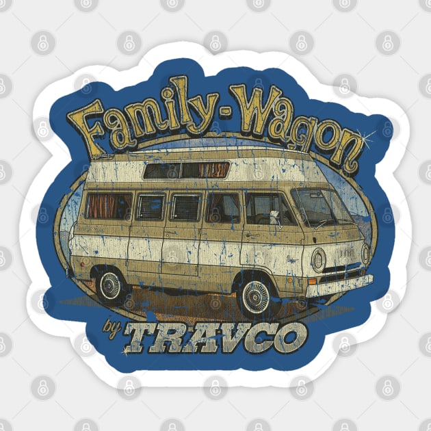 Travco Family Wagon A100 1965 Sticker by JCD666